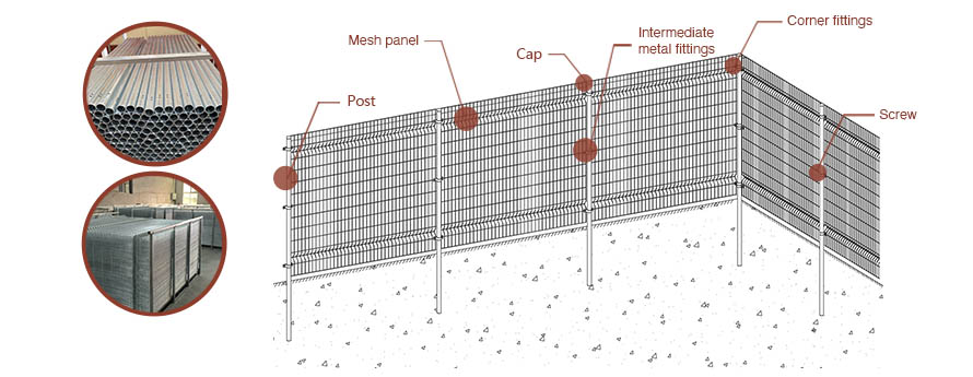 weld mesh hoop fence