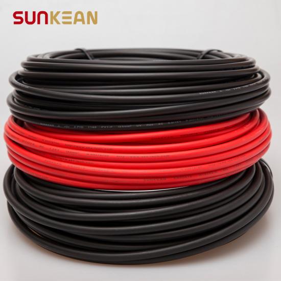 EN 50618  Single Solar 10mm Cable SUNKEAN PV TUV Rhein and UL Double Certified Cable