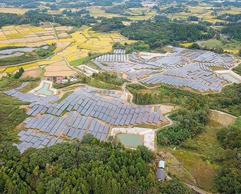  60 ميغاواط  سويمي مشروع نظام الطاقة الشمسية في اليابان 2020 