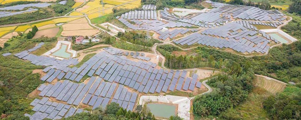  60 ميغاواط  سويمي مشروع نظام الطاقة الشمسية في اليابان 2020 